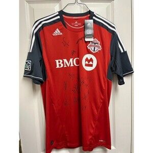 NWT 2012 Team Signed Toronto FC Home Jersey  L Adidas